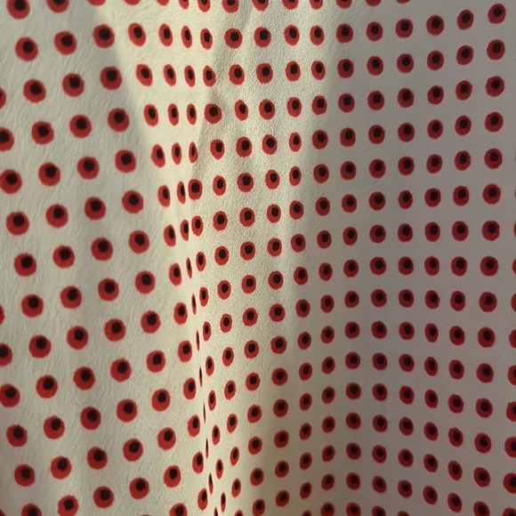 ASOS A-line flutter dress. Small puff sleeves. Size small - Picture 3 of 4